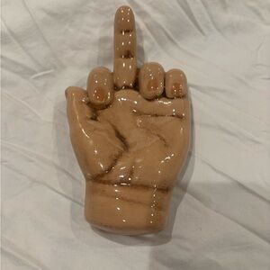 Ashtray, VINTAGE RARE GLAD HAND 1960S RETRO MIDDLE FINGER
CERAMIC CIGAR SMOKING